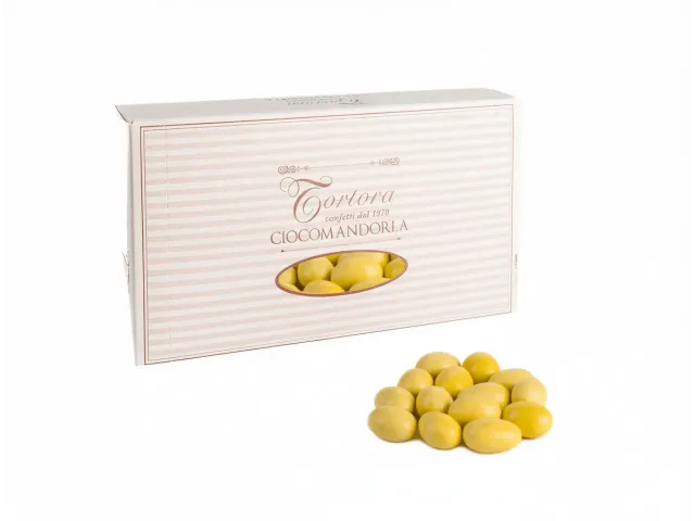 Cioccomandorla Classico - Confetti al cioccolato bianco e fondente Giallo