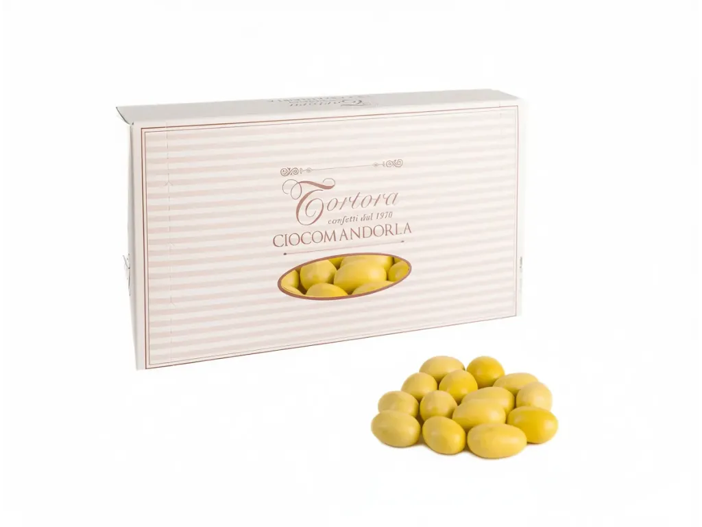 Cioccomandorla Classico - Confetti al cioccolato bianco e fondente Giallo