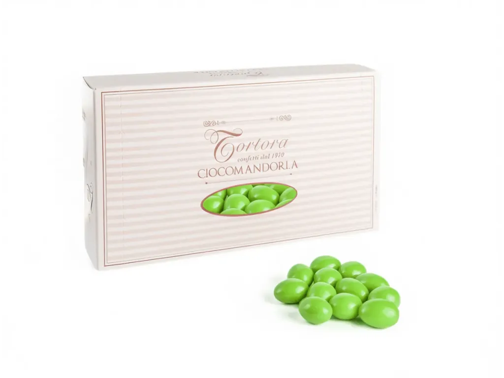Cioccomandorla Classico - Confetti al cioccolato bianco e fondente Verde